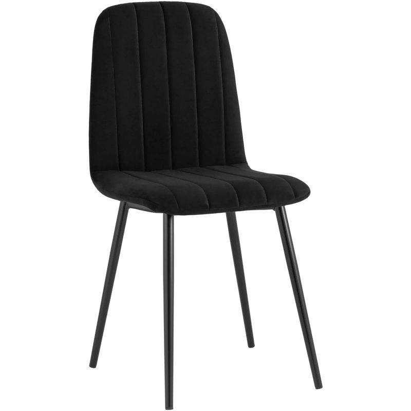 Стул Easy Chair Велюр Черный цвет Черный Стул Easy Chair Велюр Черный цвет Черный в Волгограде | Loft Concept