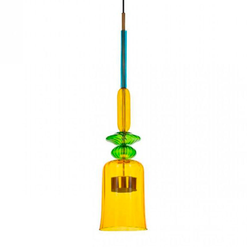 Светильник Flauti Yellow Green D16 см Голубой Зеленый Желтый Светильник Flauti Yellow Green D16 см Голубой Зеленый Желтый в Волгограде | Loft Concept
