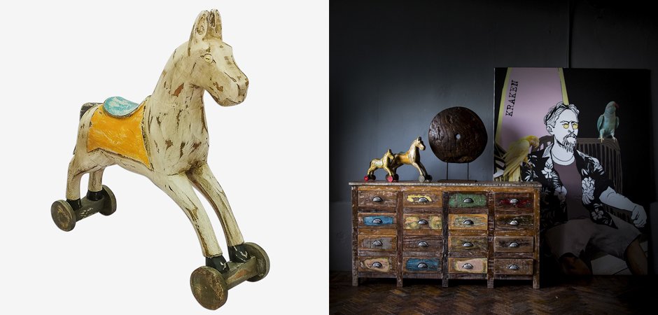 Статуэтка Wooden Horse Статуэтка Wooden Horse - Loft-Concept в Волгограде