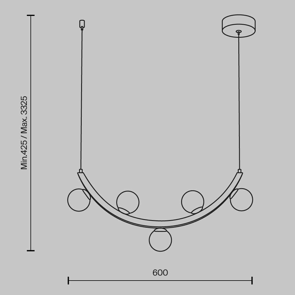 Люстра подвесная Ambre 3000К 12Вт в Волгограде