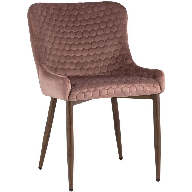 Стул Stitch Honey Chair Пыльно-Розовый Велюр Розовый пастельный Коричневый Стул Stitch Honey Chair Пыльно-Розовый Велюр Розовый пастельный Коричневый в Волгограде | Loft Concept