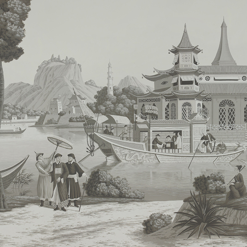 Обои ручная роспись Procession Chinoise Eau Forte on scenic paper Обои ручная роспись Procession Chinoise Eau Forte on scenic paper в Волгограде | Loft Concept