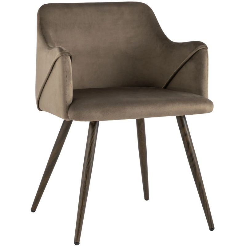 Стул Monarch Chair Коричневый Велюр Коричневый Стул Monarch Chair Коричневый Велюр Коричневый в Волгограде | Loft Concept