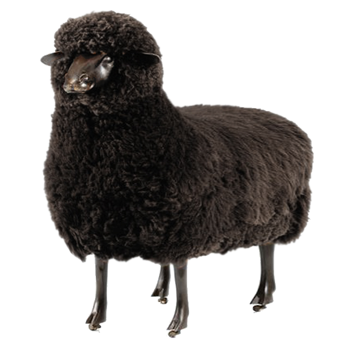Пуф FRANCOIS-XAVIER LALANNE black Черный Графит Пуф FRANCOIS-XAVIER LALANNE black Черный Графит в Волгограде | Loft Concept