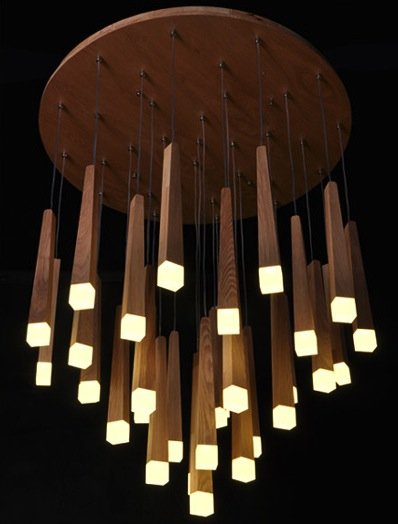 Люстра Wooden Glowworm Round Люстра Wooden Glowworm Round в Волгограде | Loft Concept