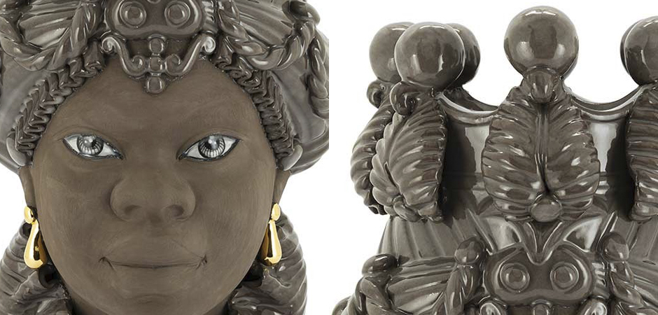 Ваза VASE MORO BIG LADY BLACK MUD Ваза VASE MORO BIG LADY BLACK MUD - Loft-Concept в Волгограде