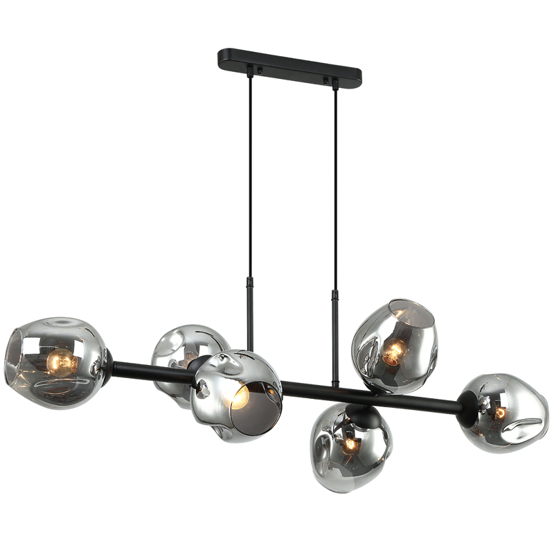 Люстра Branching Bubble Chandelier Line Gray Черный Серый (Gray) Люстра Branching Bubble Chandelier Line Gray Черный Серый (Gray) в Волгограде | Loft Concept