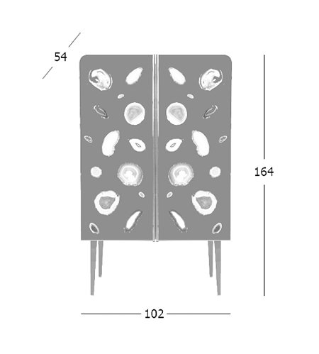 Patrick Naggar Gem Cabinet шкаф украшенный агатами Patrick Naggar Gem Cabinet шкаф украшенный агатами в Волгограде