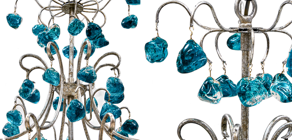 Люстра Crystal Blue Cupertino Chandelier Люстра Crystal Blue Cupertino Chandelier - Loft-Concept в Волгограде