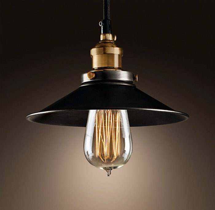 Подвесной светильник Loft Cone Pendant 22 Черный Подвесной светильник Loft Cone Pendant 22 Черный в Волгограде | Loft Concept