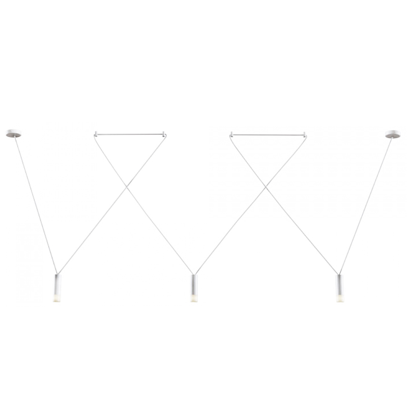 Wireflow LED White Suspension lam 3 патрона Белый Wireflow LED White Suspension lam 3 патрона Белый в Волгограде | Loft Concept