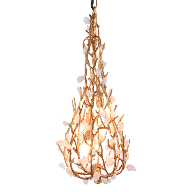 Люстра Gillis Chandelier Drop Золотой Белый Люстра Gillis Chandelier Drop Золотой Белый в Волгограде | Loft Concept