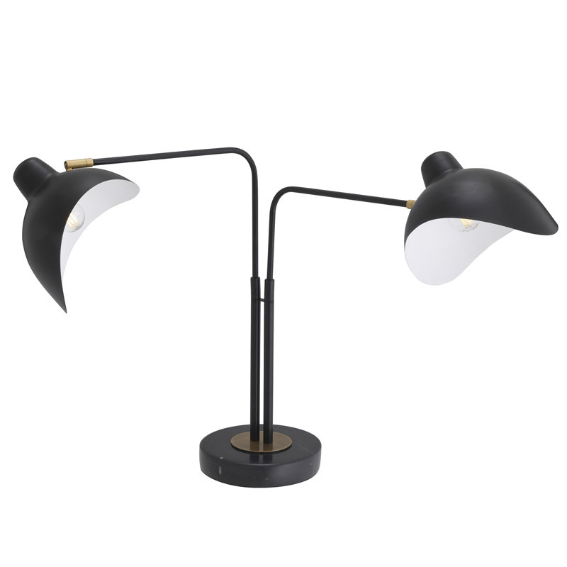 Настольная лампа Eichholtz Table Lamp Joshua Черный Черный Мрамор Nero Латунь Настольная лампа Eichholtz Table Lamp Joshua Черный Черный Мрамор Nero Латунь в Волгограде | Loft Concept