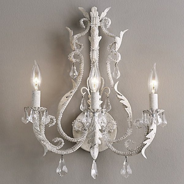 Бра Restoration Hardware PALAIS Wall lamp Белый винтажная патина Бра Restoration Hardware PALAIS Wall lamp Белый винтажная патина в Волгограде | Loft Concept