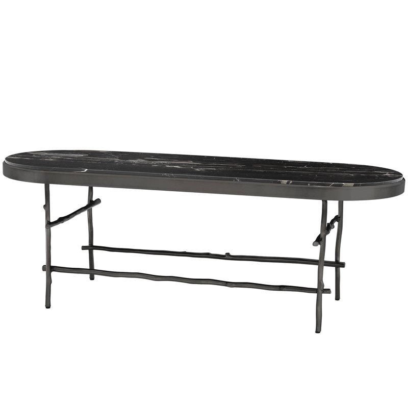 Кофейный стол Eichholtz Coffee Table Tomasso Черный Мрамор Nero Темная бронза Кофейный стол Eichholtz Coffee Table Tomasso Черный Мрамор Nero Темная бронза в Волгограде | Loft Concept