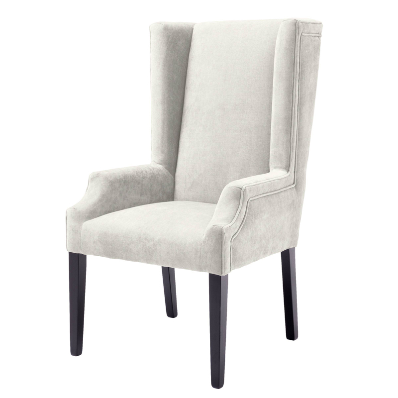 Стул Eichholtz Dining Chair Tempio sand Молочный Черный Стул Eichholtz Dining Chair Tempio sand Молочный Черный в Волгограде | Loft Concept