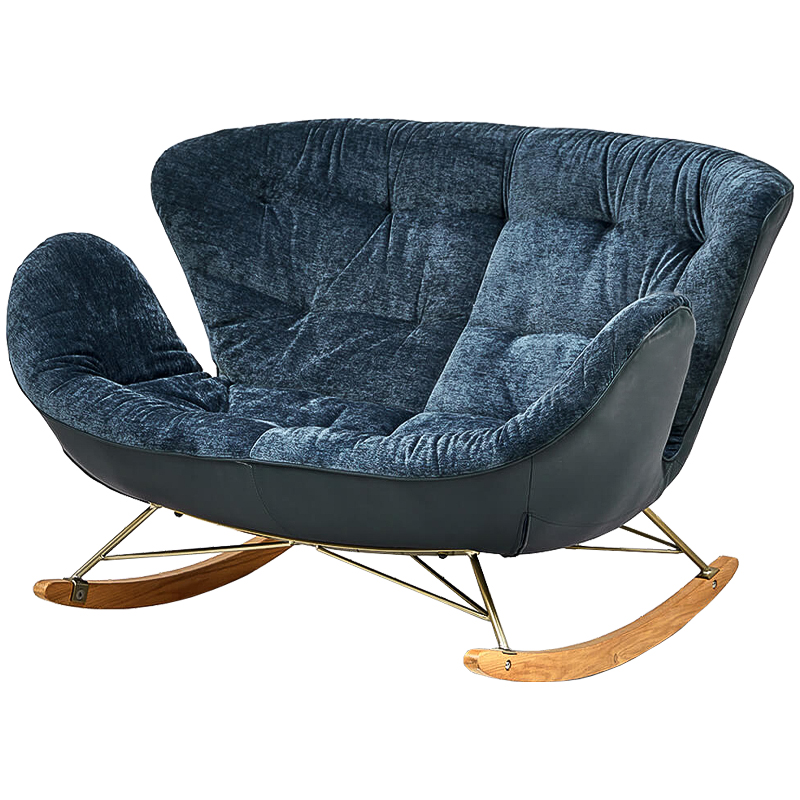 Диван Pernill Sofa Темно-синий Латунь Древесина Диван Pernill Sofa Темно-синий Латунь Древесина в Волгограде | Loft Concept