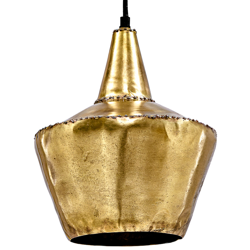 Подвесной светильник Rough Gold Pendant Винтажное глянцевое золото с состаренным эффектом Подвесной светильник Rough Gold Pendant Винтажное глянцевое золото с состаренным эффектом в Волгограде | Loft Concept