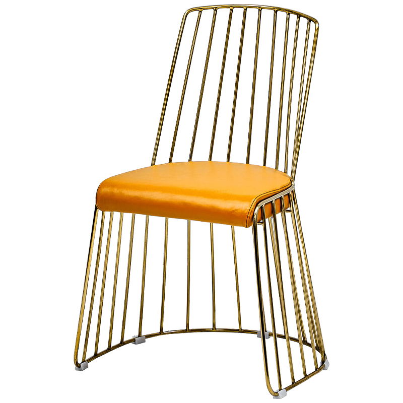 Стул Ava Stool Глянцевое золото Оранжевый Стул Ava Stool Глянцевое золото Оранжевый в Волгограде | Loft Concept