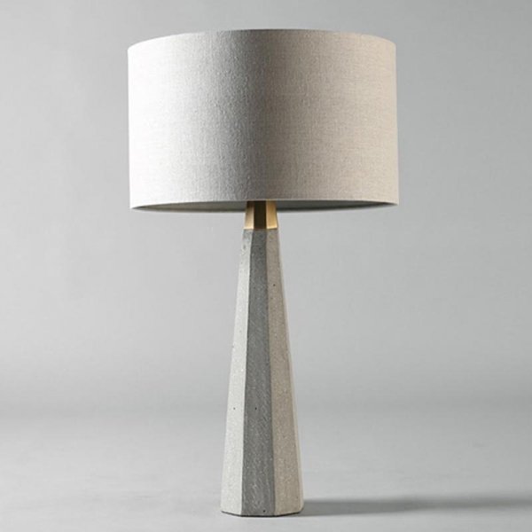 Настольная лампа Concrete Stone Table Lamp Tube Серый Настольная лампа Concrete Stone Table Lamp Tube Серый в Волгограде | Loft Concept