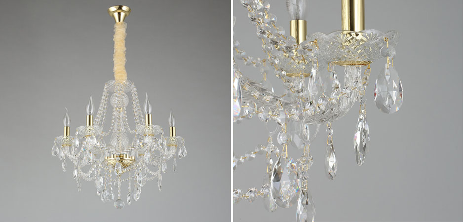 Хрустальная Люстра Tears Золотая  - Loft-Concept в Волгограде