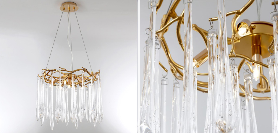 Люстра Crystal Rain Gold Люстра Crystal Rain Gold - Loft-Concept в Волгограде