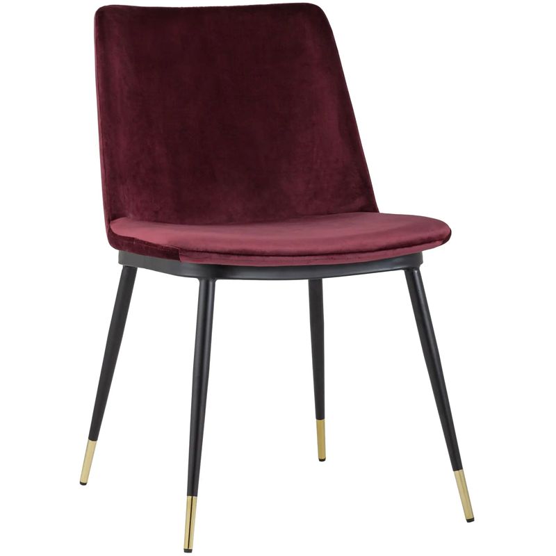 Стул Melissa Chair Вишневый Велюр Бургундский красный Черный Стул Melissa Chair Вишневый Велюр Бургундский красный Черный в Волгограде | Loft Concept