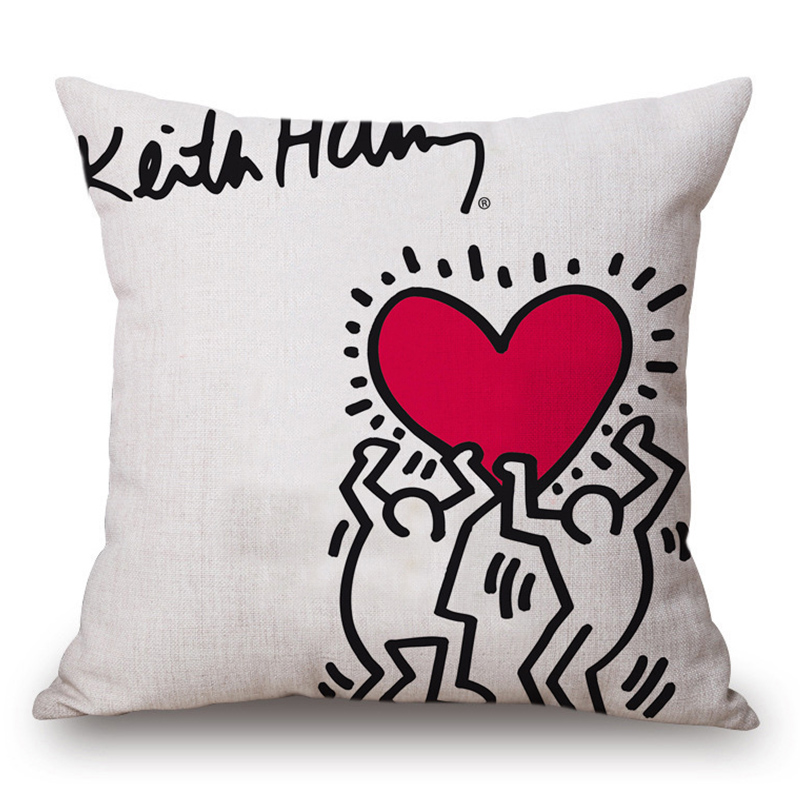 Подушка Keith Haring 11 Мульти Подушка Keith Haring 11 Мульти в Волгограде | Loft Concept