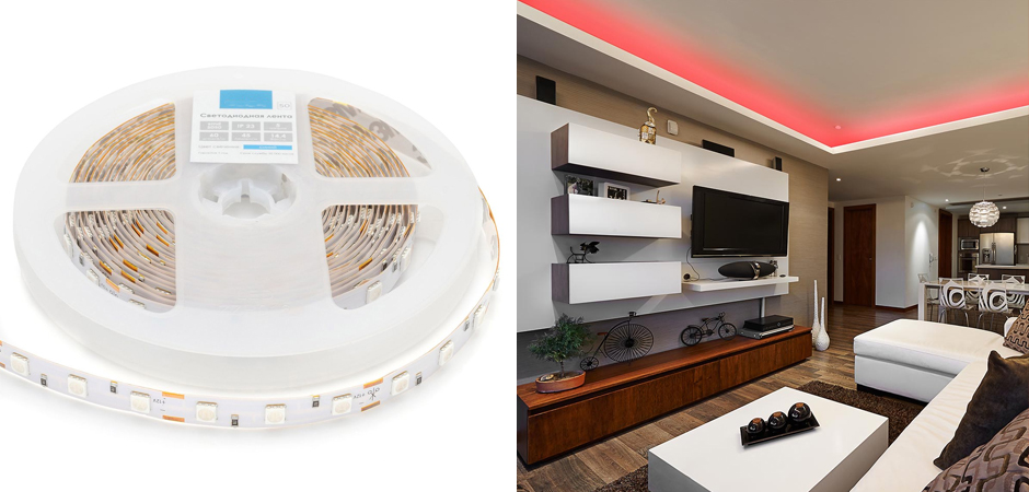 Светодиодная лента 14,4W/m 60LED/m 5050SMD красный Светодиодная лента 14,4W/m 60LED/m 5050SMD красный - Loft-Concept в Волгограде
