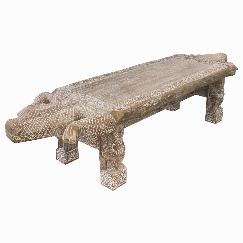 Большой обеденный стол Crocodile dining table ручная работа Древесина Большой обеденный стол Crocodile dining table ручная работа Древесина в Волгограде | Loft Concept