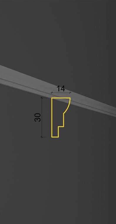 Гладкий молдинг MT-22 в Волгограде