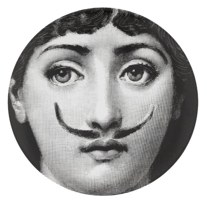 Декоративная тарелка Fornasetti 021 Черный Декоративная тарелка Fornasetti 021 Черный в Волгограде | Loft Concept