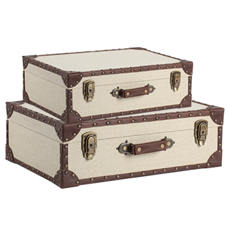 Винтажный Чемодан Отделка Кожа Коричневый винтаж ivory ( слоновая кость ) Винтажный Чемодан Отделка Кожа Коричневый винтаж ivory ( слоновая кость ) в Волгограде | Loft Concept