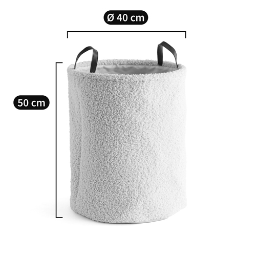 Корзина для белья из ткани букле Boucle Organizers Round Корзина для белья из ткани букле Boucle Organizers Round в Волгограде