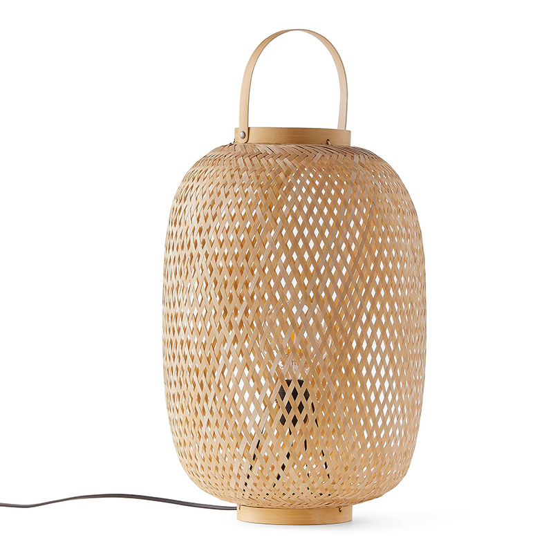 Настольная лампа Lantern Wicker Table lamp Бежевый Настольная лампа Lantern Wicker Table lamp Бежевый в Волгограде | Loft Concept