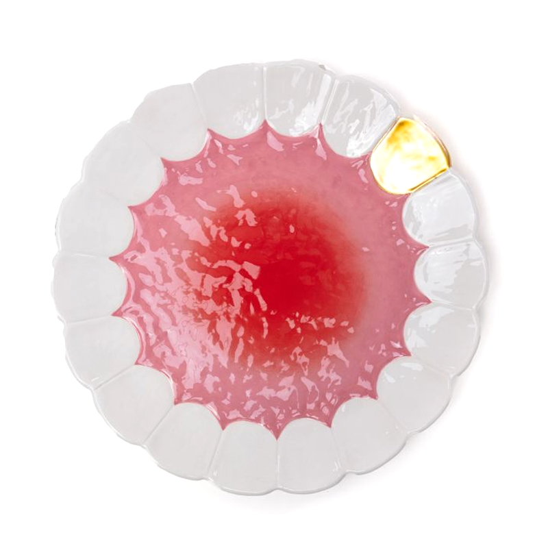 Блюдо Seletti Mouth Full Золотой Розовый Белый Блюдо Seletti Mouth Full Золотой Розовый Белый в Волгограде | Loft Concept