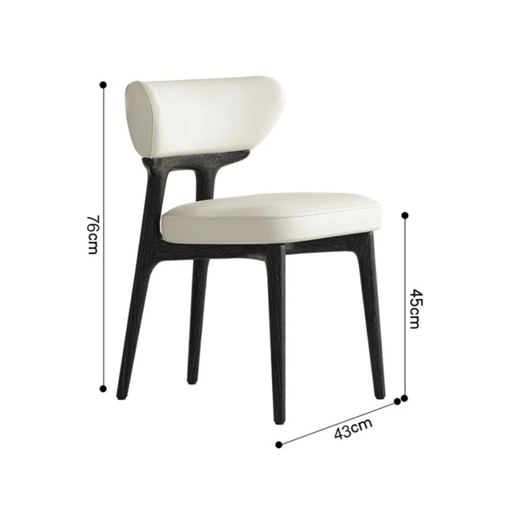 Стулс с каркасом и ножками из древесины и кожаным сиденьем и спинкой Venice в Волгограде