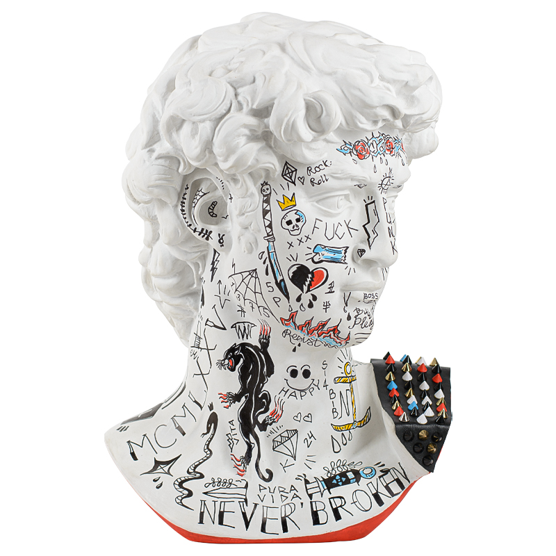 Статуэтка Bust of David PUNK Мульти Статуэтка Bust of David PUNK Мульти в Волгограде | Loft Concept