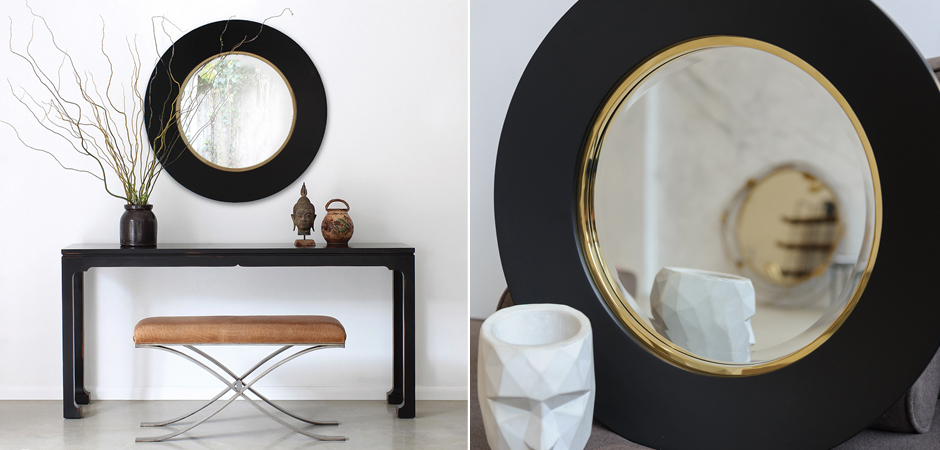 Зеркало Black Circle Mirror Зеркало Black Circle Mirror - Loft-Concept в Волгограде