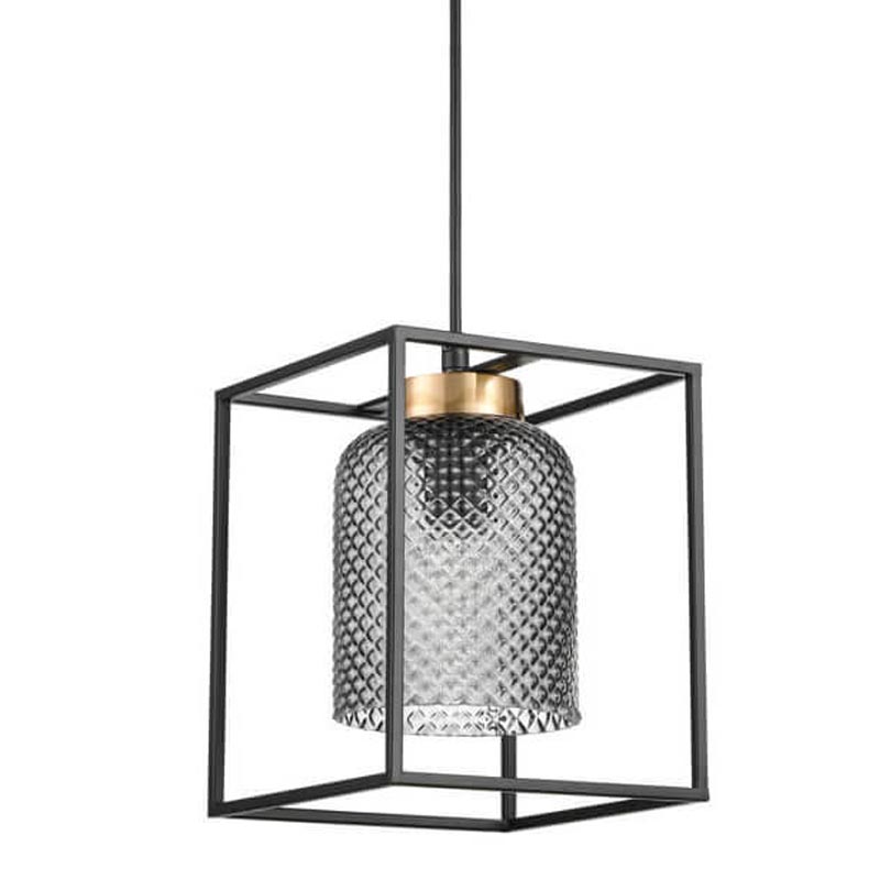 Подвесной светильник Myron Hanging lamp Черный Дымчатый (Smoke) Подвесной светильник Myron Hanging lamp Черный Дымчатый (Smoke) в Волгограде | Loft Concept