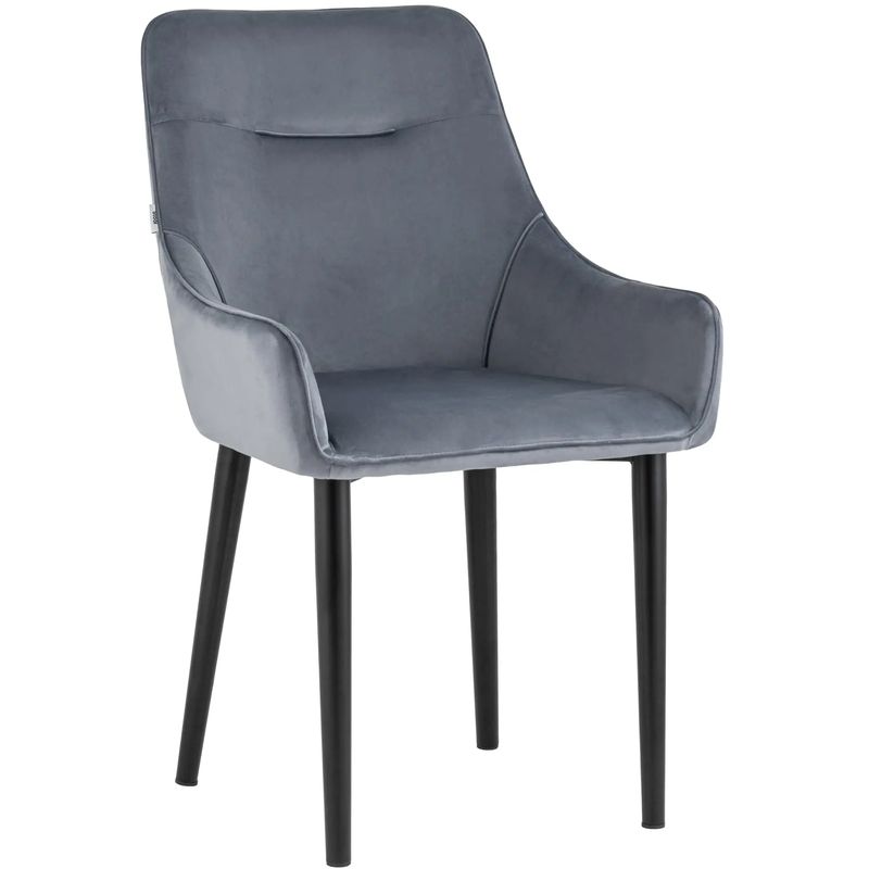 Стул Joan Chair Серый-Голубой Велюр Серо-голубой Черный Стул Joan Chair Серый-Голубой Велюр Серо-голубой Черный в Волгограде | Loft Concept