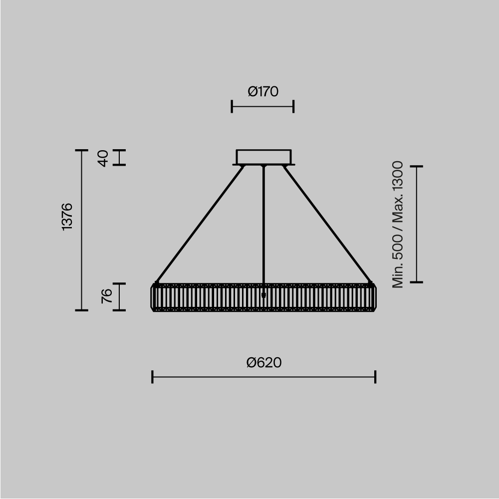 Люстра подвесная Krone 3000К 90Вт в Волгограде
