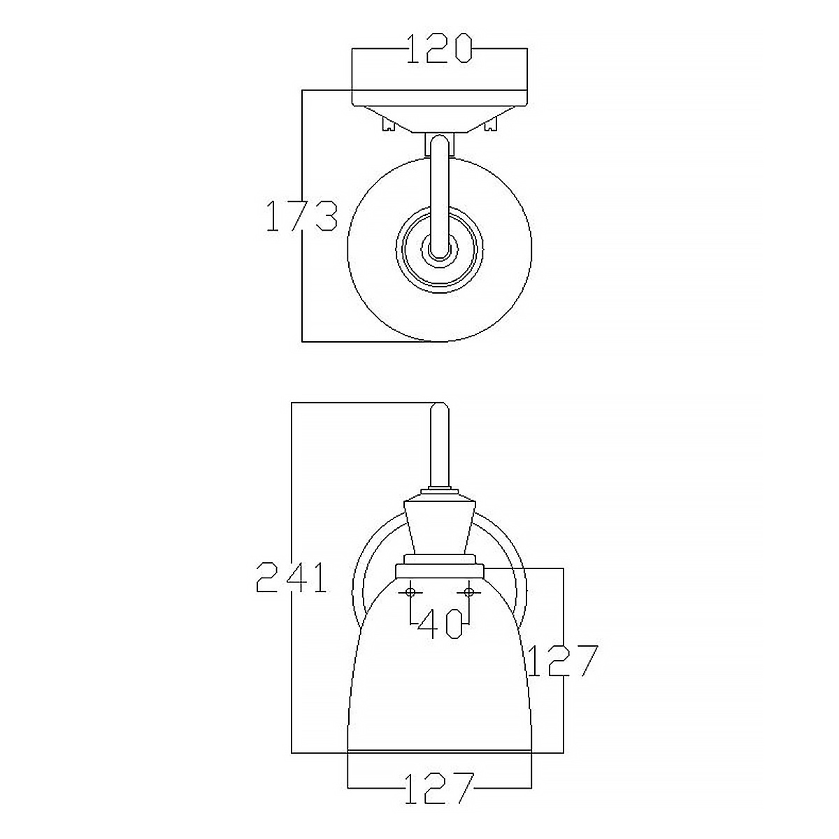 Бра с матовым ребристым плафоном в форме колокола Kichler в Волгограде