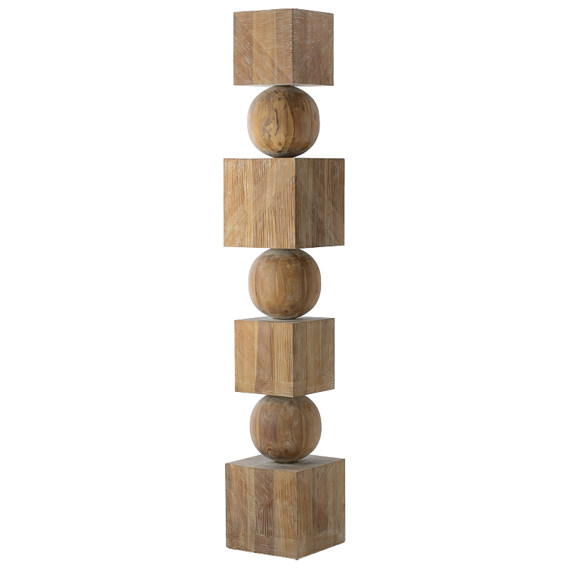 Арт-объект Art Object Squares and Balls made wood  в Волгограде | Loft Concept 