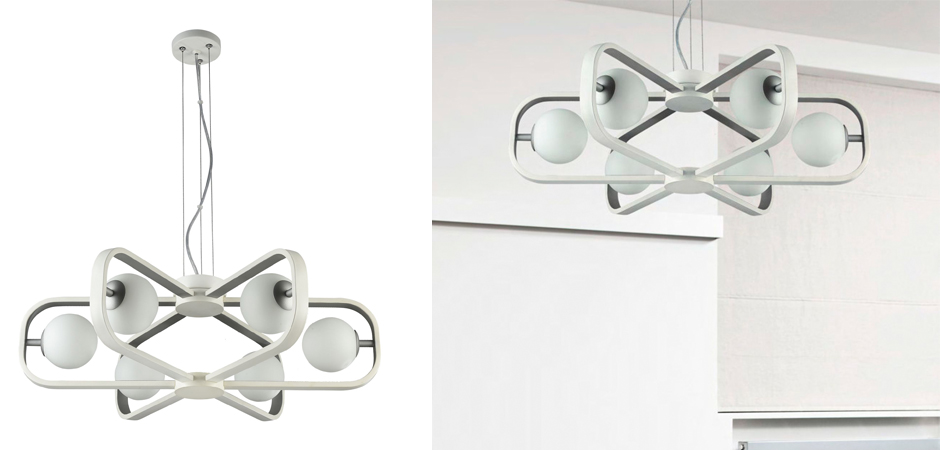 Люстра Michele Ball Chandelier Silver 6 Люстра Michele Ball Chandelier Silver 6 - Loft-Concept в Волгограде