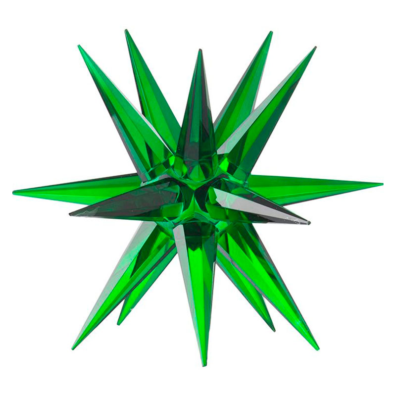 Статуэтка стеклянная зеленая звезда Green Star Зеленый Статуэтка стеклянная зеленая звезда Green Star Зеленый в Волгограде | Loft Concept