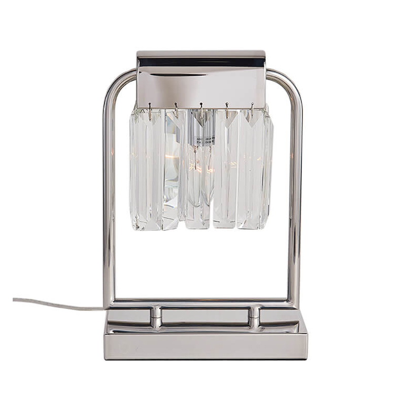 Настольная лампа Crystal Pendants chrome Прозрачное Стекло Хром Настольная лампа Crystal Pendants chrome Прозрачное Стекло Хром в Волгограде | Loft Concept