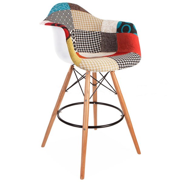Барный Стул Patchwork bar style DSW Мульти Древесина Барный Стул Patchwork bar style DSW Мульти Древесина в Волгограде | Loft Concept