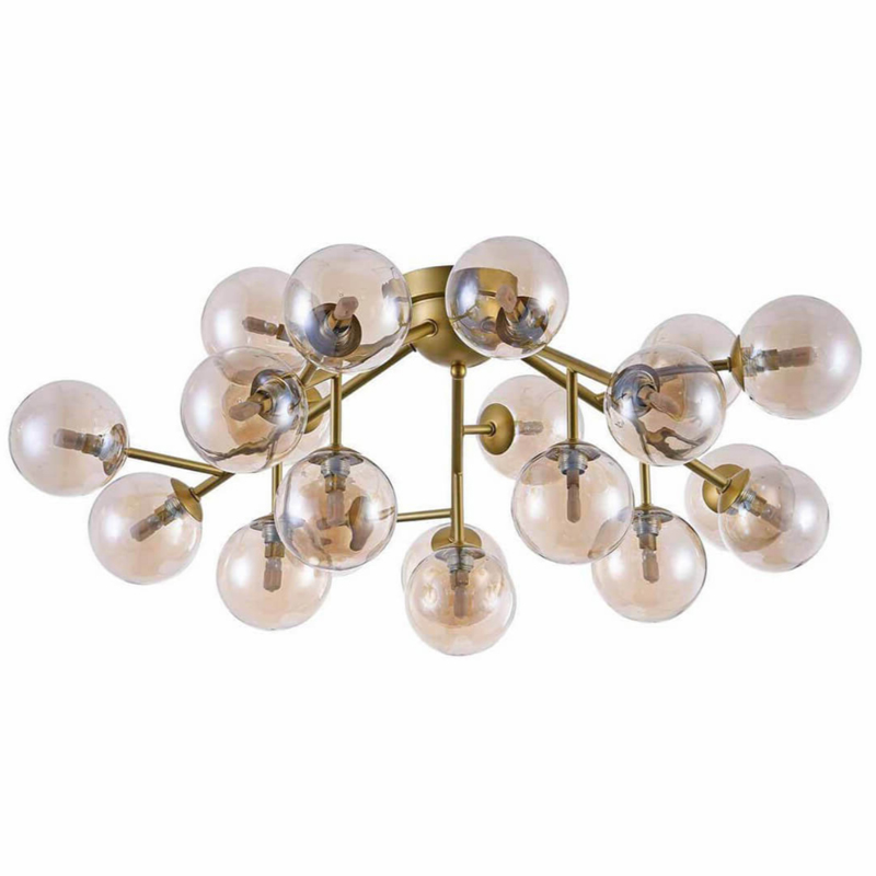 Потолочный Светильник Berries Chandelier Amber 75 матовое золото Янтарь (Amber) Потолочный Светильник Berries Chandelier Amber 75 матовое золото Янтарь (Amber) в Волгограде | Loft Concept