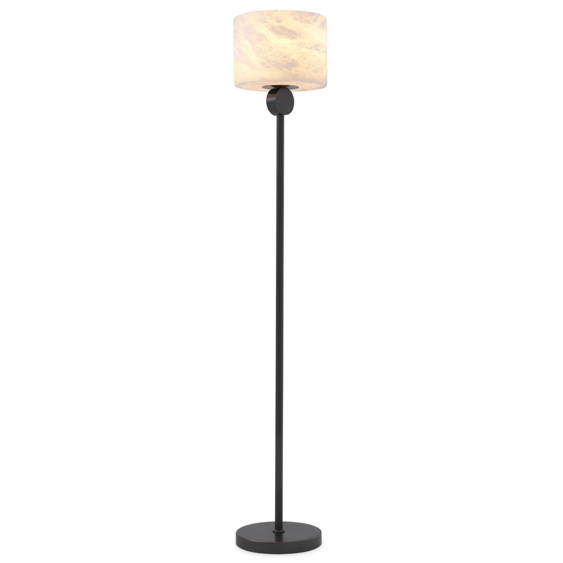 Торшер Eichholtz Floor Lamp Etruscan Bronze Темная бронза Белый Торшер Eichholtz Floor Lamp Etruscan Bronze Темная бронза Белый в Волгограде | Loft Concept